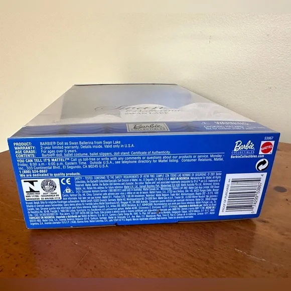 NRFB 2001 Barbie Swan Ballerina from Sean Lake Classic Ballet Series - Picture 6 of 6